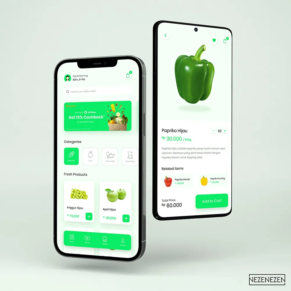 Grocery Mobile Apps UI